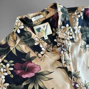Ron Chereskin Men's Hawaiian Floral Button Down Shirt Size XL